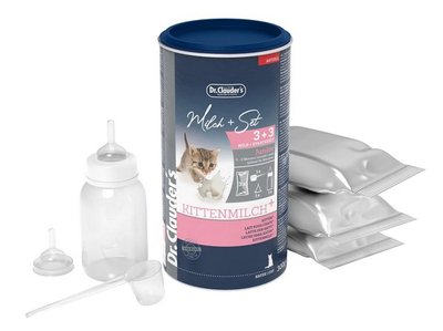 Заменитель молока матери Dr.Clauder’s Pro Life Kitten Milk Plus для вскармливания котят и кормящих кошек 300 г  + бутылочка + 2 соски 21705003 фото