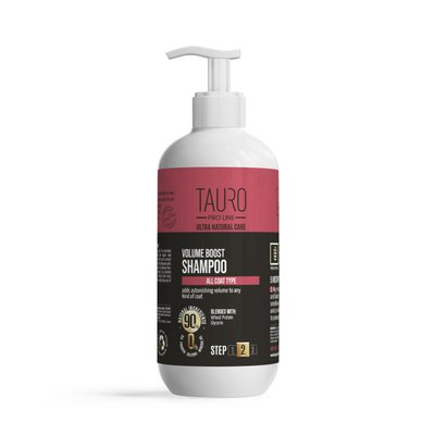Шампунь Tauro Line Ultra Natural Care Volume Boost Shampoo для придания объему шерсти собак и кошек 400 мл TPL63582 фото