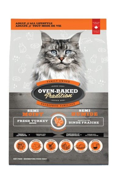 Напіввологий корм Oven-Baked Tradition для котів з індичкою 1.36 кг 9904-3 фото