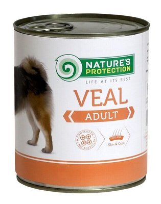 Влажный корм Nature's Protection Adult Veal для взрослых собак всех пород с телятиной 400г KIK24629 фото