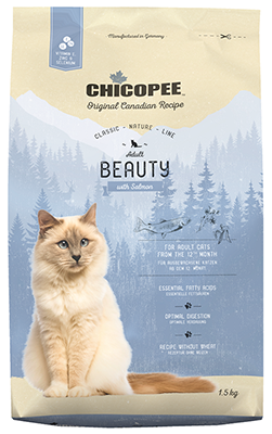 Сухой корм Chicopee CNL Adult Cat Beauty Salmon для взрослых кошек, способствующий улучшению пищеварения 1.5 кг 017954 фото
