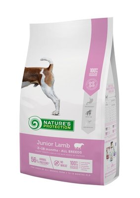 Сухий корм Nature‘s Protection Junior Lamb All Breeds для цуценят всіх порід з ягнятиною 2 кг NPS45746 фото