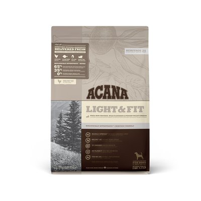 Сухой корм Acana Light & Fit Recipe для взрослых собак всех пород, для поддержания здорового веса с мясом курицы 2кг a51220 фото
