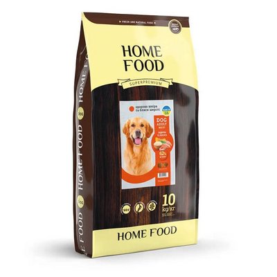Сухой корм Home Food Maxi Adult Dog для взрослых собак больших пород с мясом индейки и лососем 10 кг hf1019100 фото