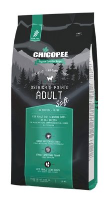 Сухой корм Chicopee HNL Soft Adult Ostrich & Potato для взрослых собак с чувствительным пищеварением 2 кг 015639 фото
