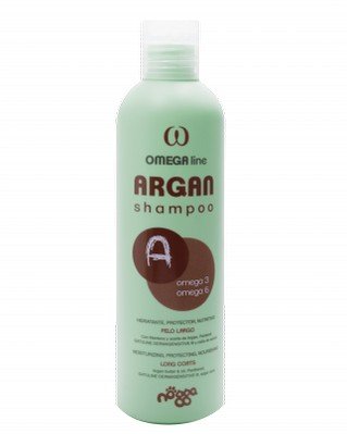 Высокопитательный шампунь с маслом Арганы Nogga Omega line Argan shampoo для длинношерстных пород 250 мл 041053 фото
