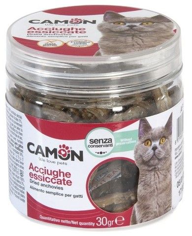 Ласощі Camon для котів анчоуси сушені 30г AF100 фото