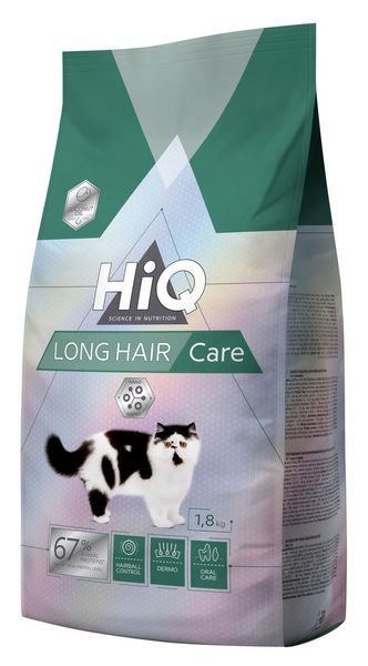 Сухий корм HiQ LongHair care для дорослих довгошерстних котів 1.8 кг HIQ45908 фото