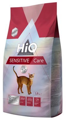 Сухой корм HiQ Sensitive care для взрослых кошек с чувствительным пищеварением 1.8 кг HIQ45910 фото