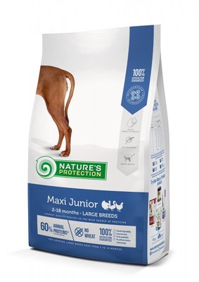 Сухий корм Nature‘s Protection Maxi Junior Large Breeds для цуценят великих порід 4 кг NPS45728 фото