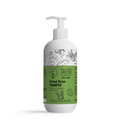 Шампунь Tauro Pro Line Pure Nature Herbal Detox для глубокой очистки шерсти собак и кошек 400 мл TPL63470 фото