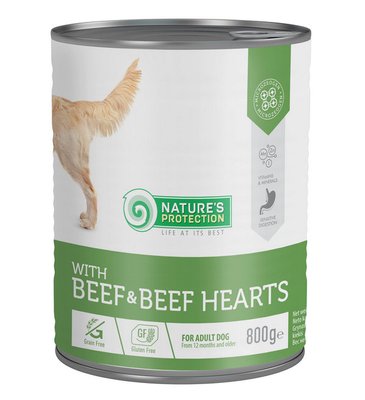 Влажный корм NP Adult with Beef & Beef Hearts для взрослых собак всех пород с говядиной и говяжьим сердцем 800г KIK45603 фото