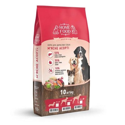 Сухий корм Home Food Mini Adult Dog для дорослих собак малих порід м'ясне асорті 10 кг hf1067100 фото