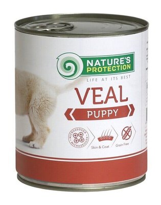 Влажный корм Nature's Protection Puppy Veal для щенков всех пород с телятиной 400г KIK45087 фото
