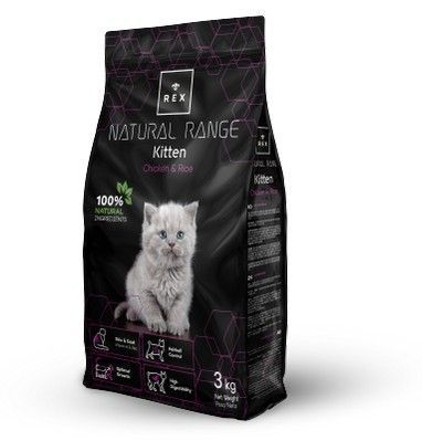 Сухий корм Rex NR Kitten для кошенят з куркою та рисом 3 кг 40267 фото