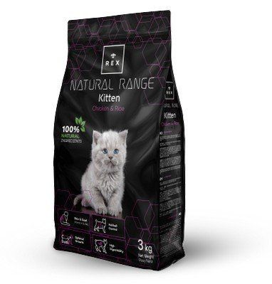 Сухий корм Rex NR Kitten для кошенят з куркою та рисом 3 кг 40267 фото