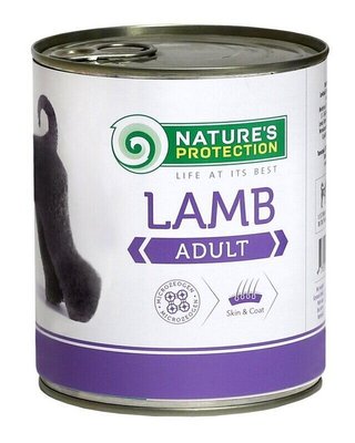 Влажный корм Nature's Protection Adult Lamb для взрослых собак всех пород с ягнятиной 400г KIK24628 фото