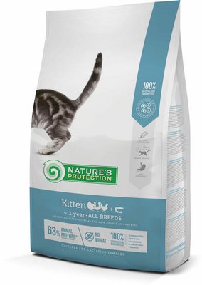 Сухой корм Nature’s Protection Kitten для котят в возрасте до 12 месяцев 2 кг NPS45758 фото