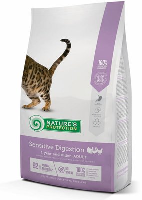 Сухой корм Nature’s Protection Sensetive Digestion для взрослых кошек с очень чувствительной пищеварительной системой 2 кг NPS45767 фото