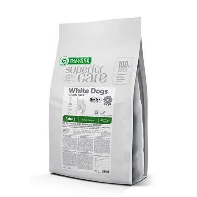 Сухий корм NP Superior Care White Dogs Grain Free with Insect Adult Small Breeds для дорослих собак малих порід з білою шерстю, 10 кг NPSC47300 фото