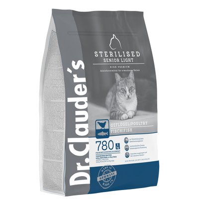 Сухой корм Dr.Clauder's High Premium Sterilised Senior Light для взрослых стерилизованных кошек 4 кг 21450400 фото