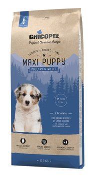 Сухой корм Chicopee CNL Maxi Puppy Poultry & Millet для щенков крупных пород с птицей и просом 15 кг 015172 фото