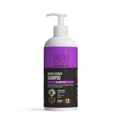 Інтенсивно зволожуючий шампунь Tauro Pro Line Ultra Natural Care Intense Hydrate Shampoo для шерсті та шкіри собак та котів 1000 мл TPL63593 фото