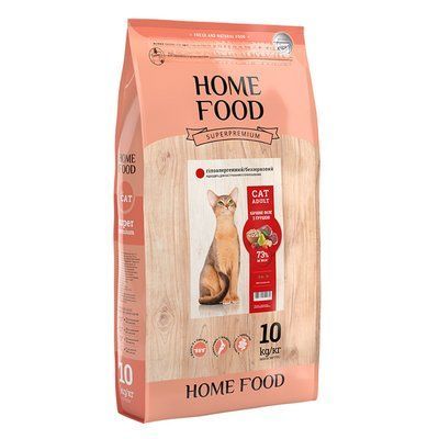 Сухой корм Home Food для взрослых кошек из утиного филе с грушей 10 кг hf3118100 фото