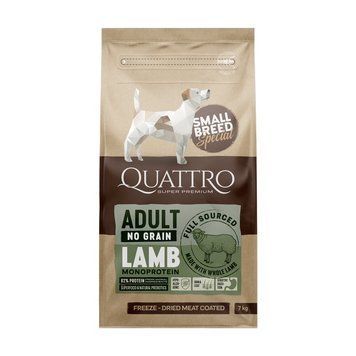 Сухой беззерновой корм Quattro Special Adult Lamb Small Breed для взрослых собак мелких пород с ягненком 7кг 50011414 фото