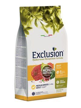 Монопротеиновый корм Exclusion Adult Beef Medium Breed для взрослых собак средних пород с говядиной 12 кг ngabm-12 фото