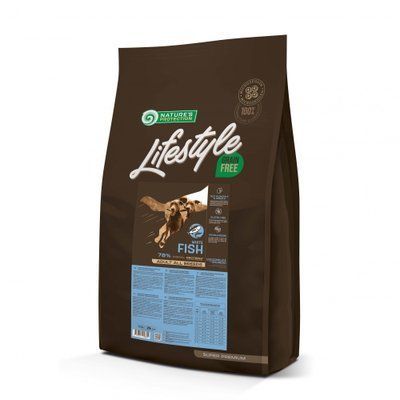 Сухий корм Nature&lsquo;s Protection Lifestyle Grain Free Adult White Fish для дорослих собак всіх порід с білою рибою 10 кг NPLS45685 фото