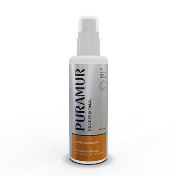 Спрей фінішний Puramur Keratin & Ceramide без змивання 200 мл PR243321 фото