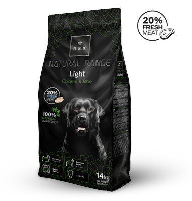 REX NR Light Chicken сухий корм для дорослих собак від 7 років з куркою 14 кг 40366 фото