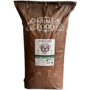 Сухий корм Home Food Adult Dog для дорослих собак всіх порід з рибою та кроликом 15 кг hf1098150 фото