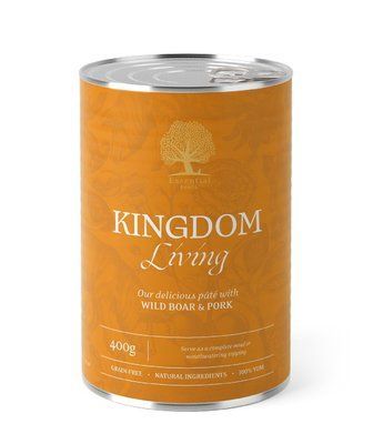 Влажный беззерновой корм Essential Kingdom Living p&acirc;t&eacute; для взрослых собак с мясом дикого кабана и свининой 400 г eu-5021 фото