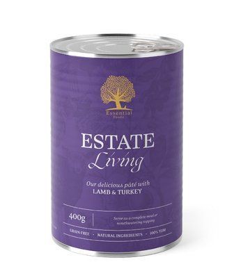 Влажный беззерновой корм Essential Estate Living p&acirc;t&eacute; для взрослых собак с с ягнятиной и индейкой 400 г eu-5051 фото