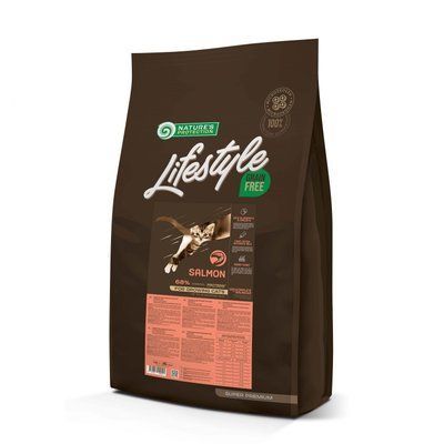 Сухой беззерновой корм NP Lifestyle Grain Free Salmon Kitten для котят с лососем 7кг NPLS45954 фото