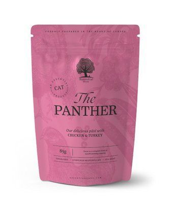 Влажный корм (паучи) Essential Foods The Panther P&acirc;t&eacute; для стерилизованных кошек, паштет с курицей и индейкой 85г eu-5231 фото