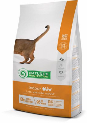 Сухой корм Nature's Protection Indoor для взрослых кошек с домашним образом жизни 2 кг NPS45764 фото