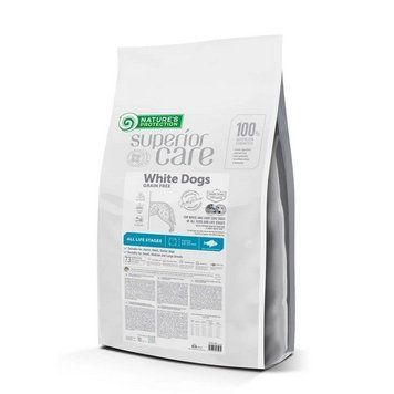 Сухой беззерновой корм NP Superior Care White Dogs Grain Free Fish All Sizes с белой рыбой для собак всех размеровс белой шерстью 10 кг NPSC47593 фото