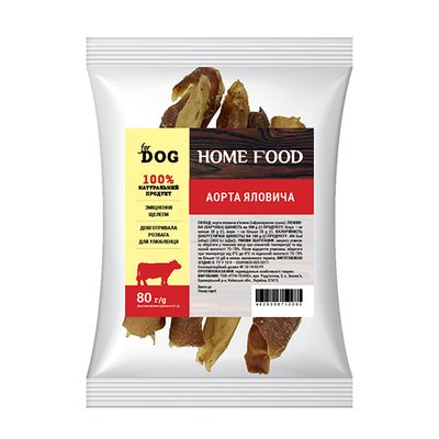 Лакомство Home Food для собак аорта говяжье 80 г hf1012008 фото