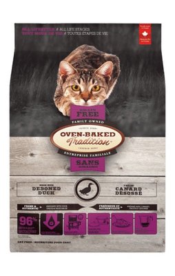 Беззерновой сухой корм Oven-Baked Tradition для кошек из свежего мяса утки 350 г 9770-350 фото