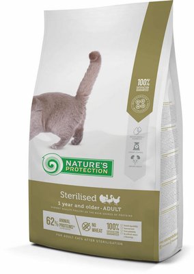 Сухий корм Nature's Protection Sterilised для стерилізованих котів та кішок 2кг NPS45776 фото