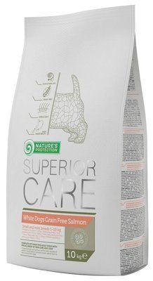 Сухий корм NP Superior Care White dogs Grain Free Salmon Adult Small and Mini Breeds для дорослих собак з білим забарвленням шерсті з лососем 10 кг NPSC45835 фото