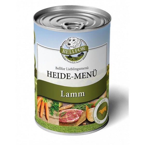 Влажный беззерновой корм Bellfor Heide-Menu Lamm для собак с мясом ягненка 400 г 550564 фото